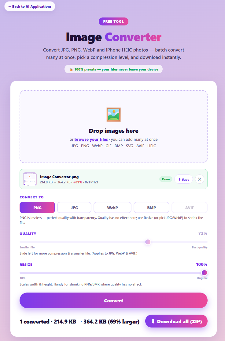 How to Build a Browser Image Converter with Canvas API for Offline Multi-Format Conversion